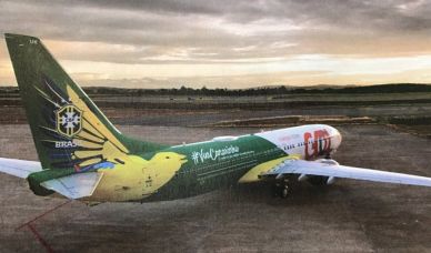 ბრაზილიის ნაკრები: ახალი თვითმფრინავი "სელესაოს" ფერებში
